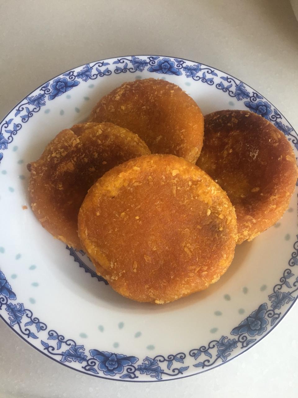 豆沙南瓜糯米饼(外酥里嫩)