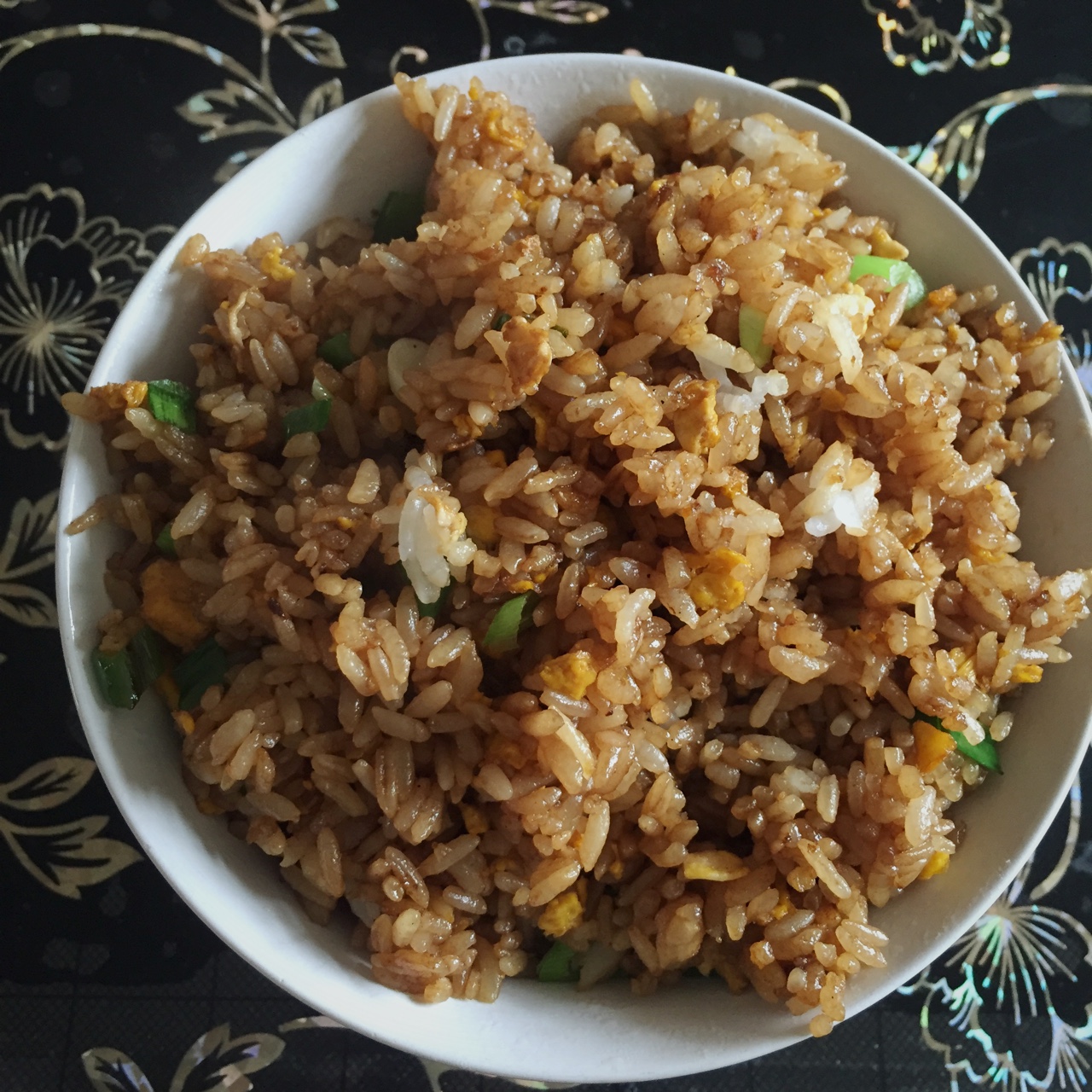 小时候的酱油炒饭