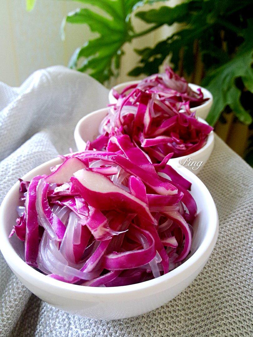 凉拌紫甘蓝（紫包菜）