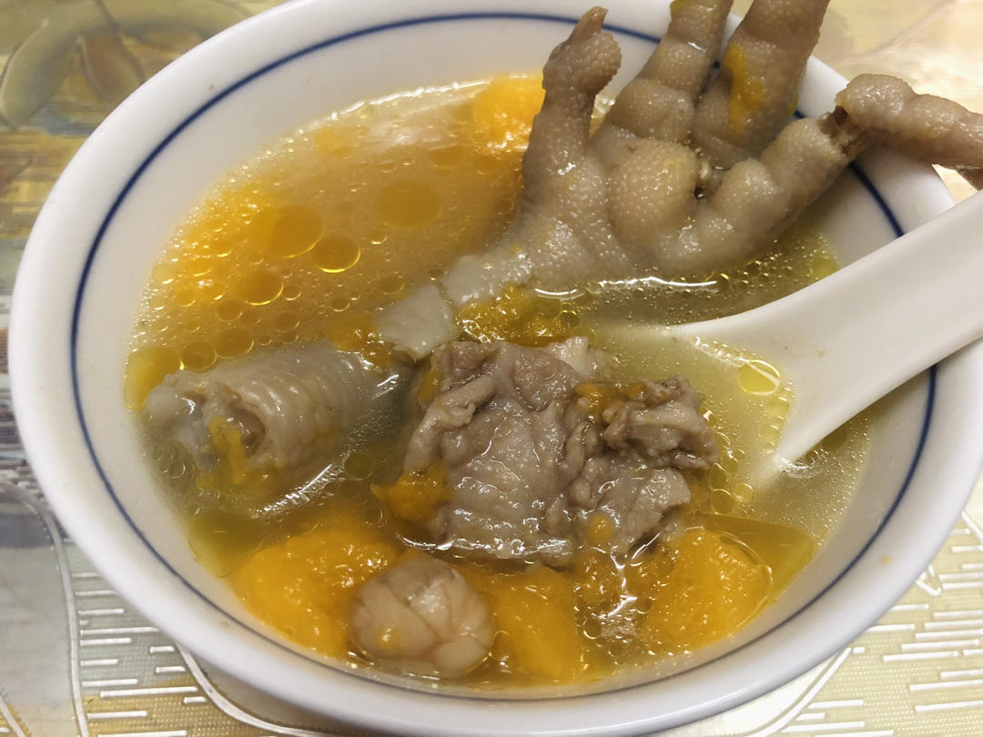 花生木瓜鸡脚汤