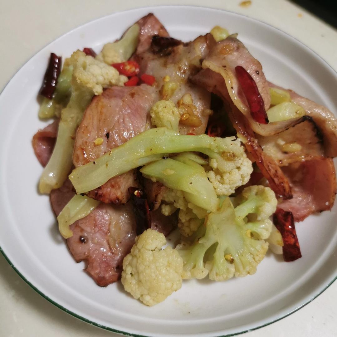 老丁的私房菜-干锅花菜