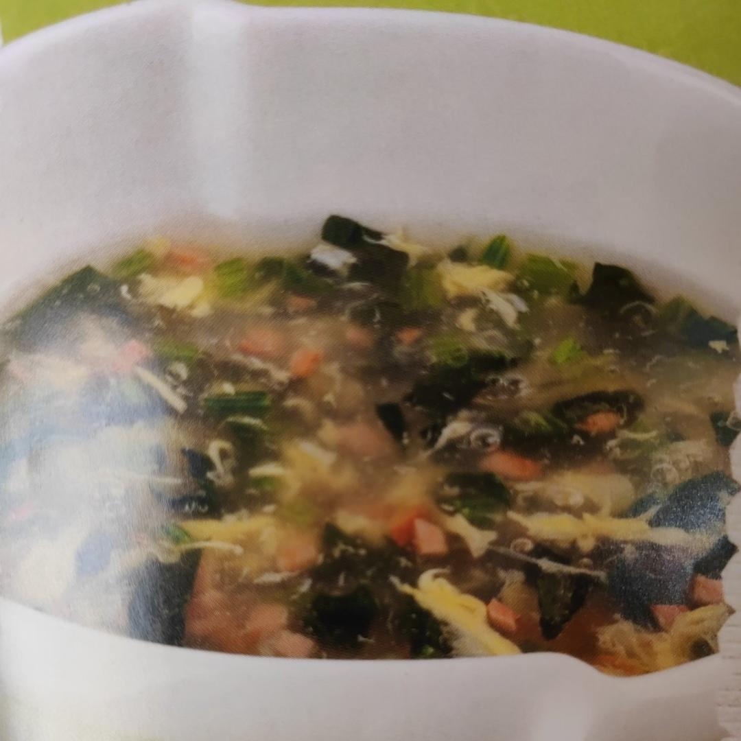 春季午餐叉烧菠菜汤