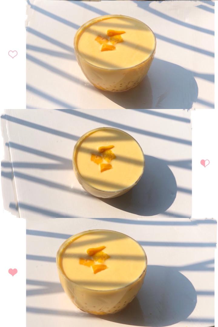 港式甜品——杨枝甘露(芒果西米露)附芒果花切法
