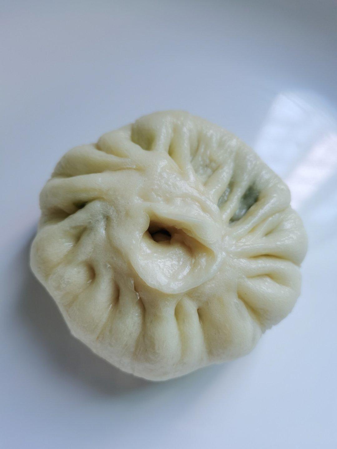 油菜香菇菜包