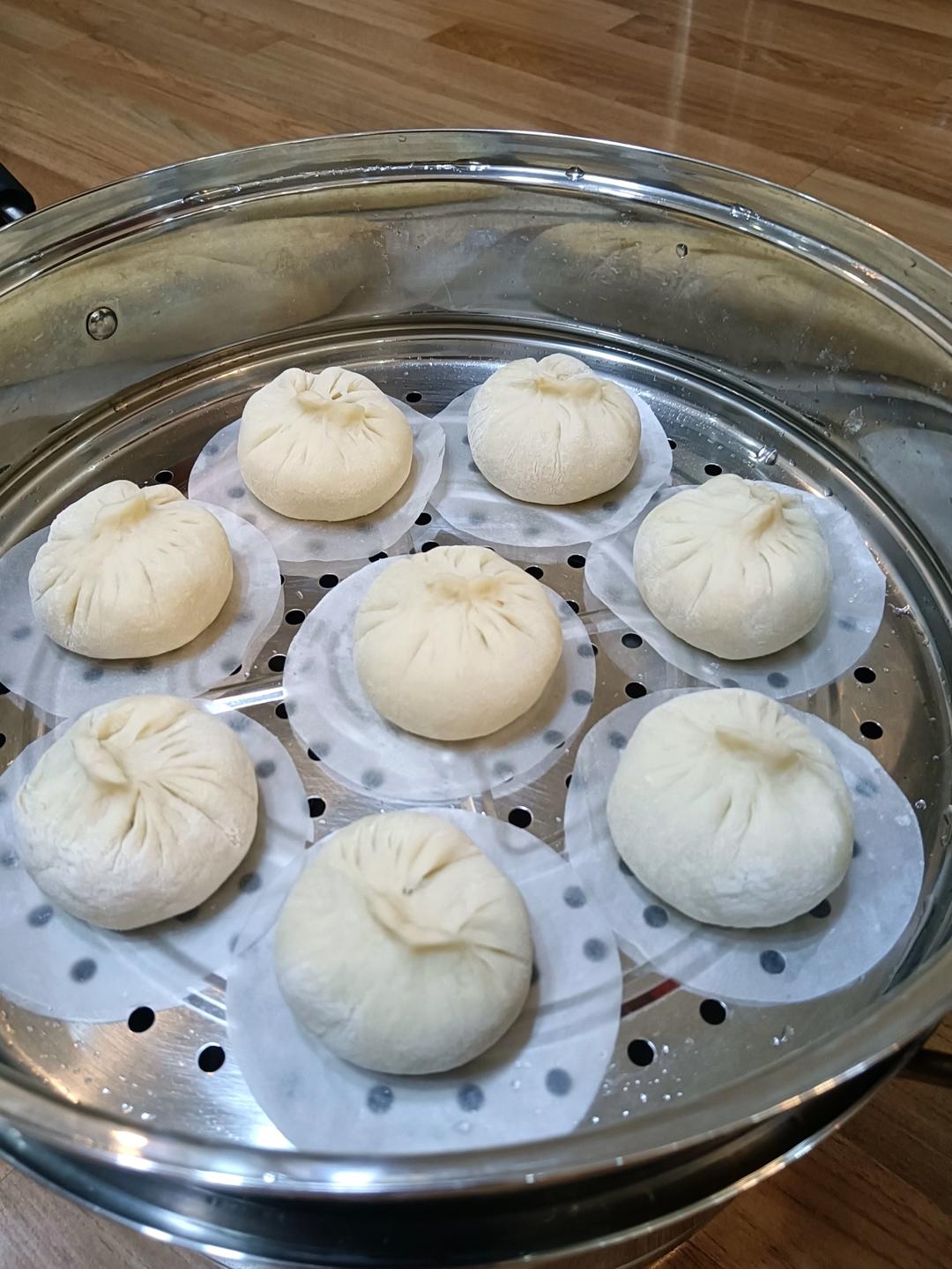 猪肉大葱馅包子