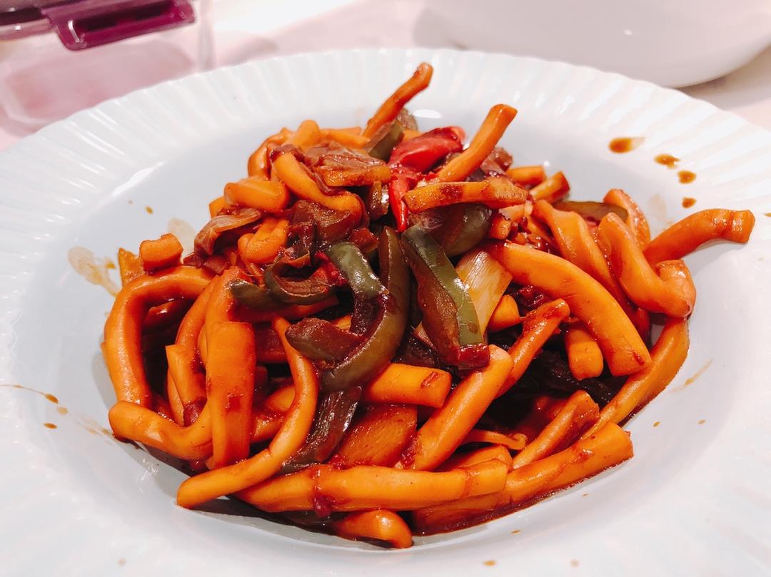 玫瑰腐乳炒鱿鱼丝