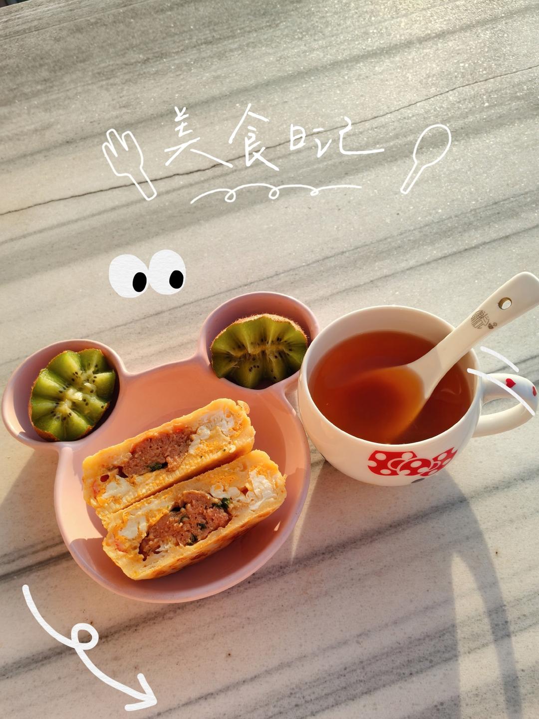 在家也能吃到鸡蛋堡