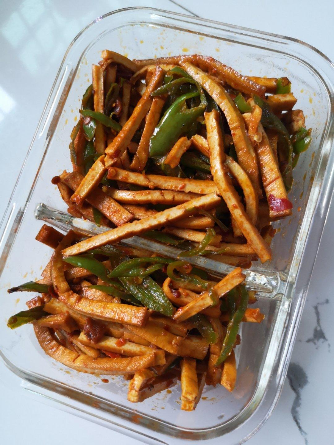 青椒豆腐干