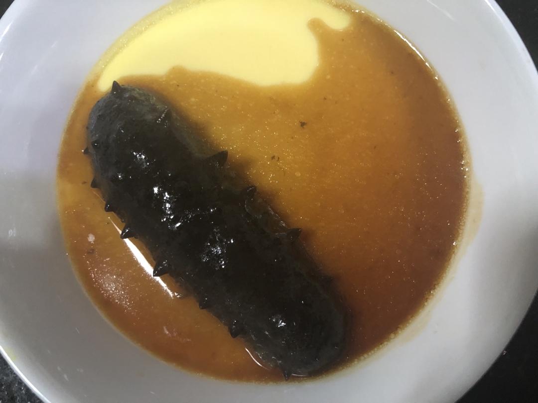 “心情”海参蒸鸡蛋