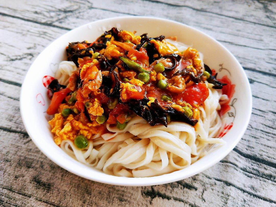 王筱沐做的西红柿鲜味打卤面