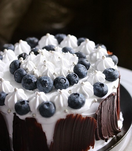 蓝莓蛋糕的做法