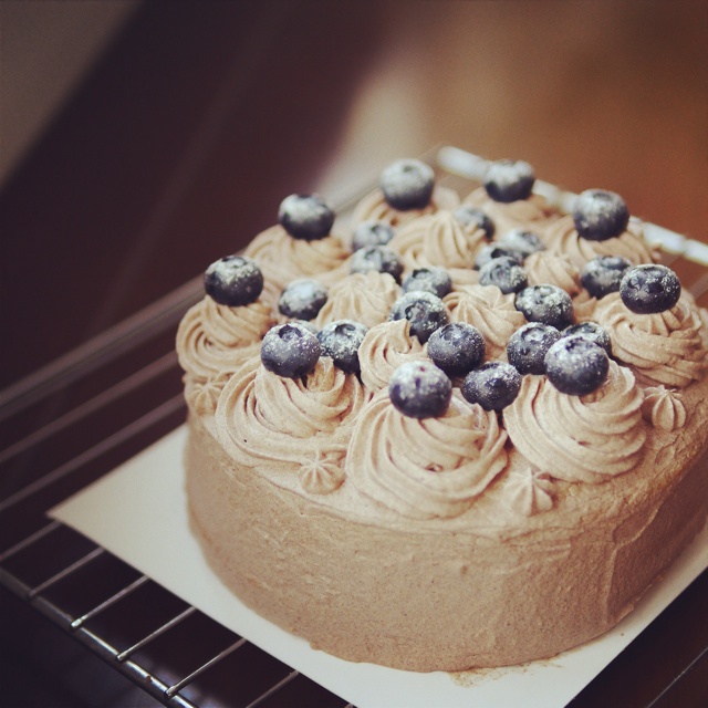 红茶风味的巧克力奶油蛋糕