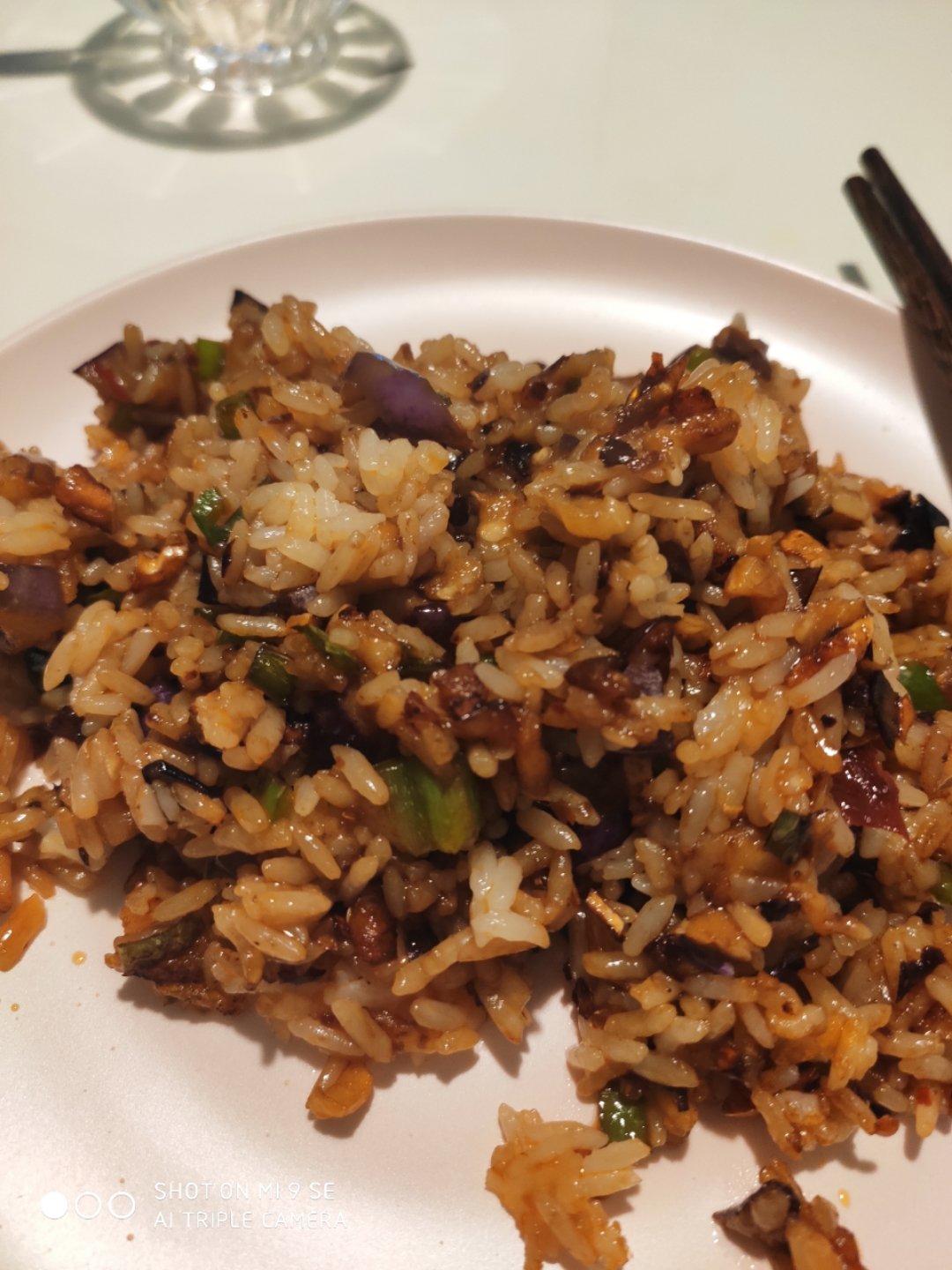 特别好吃的茄子炒饭