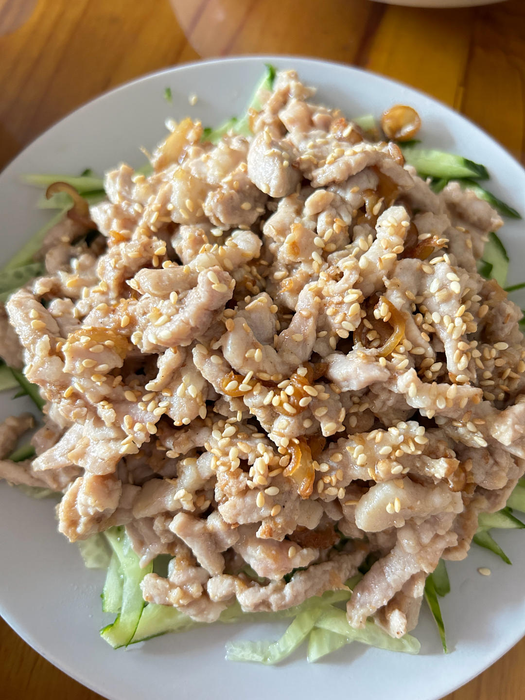 百搭的肉丝嫩炒法