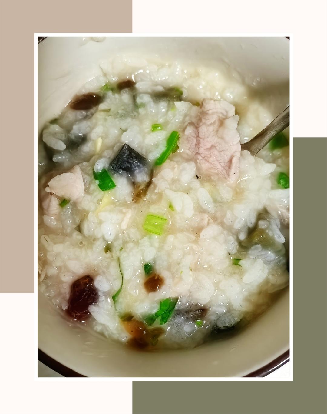 皮蛋瘦肉粥（砂锅）的做法