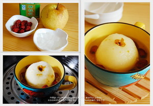 冰糖桂花炖梨的做法 步骤3
