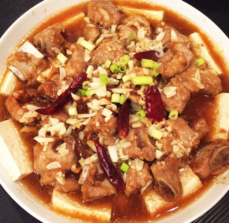 排骨蒸豆腐