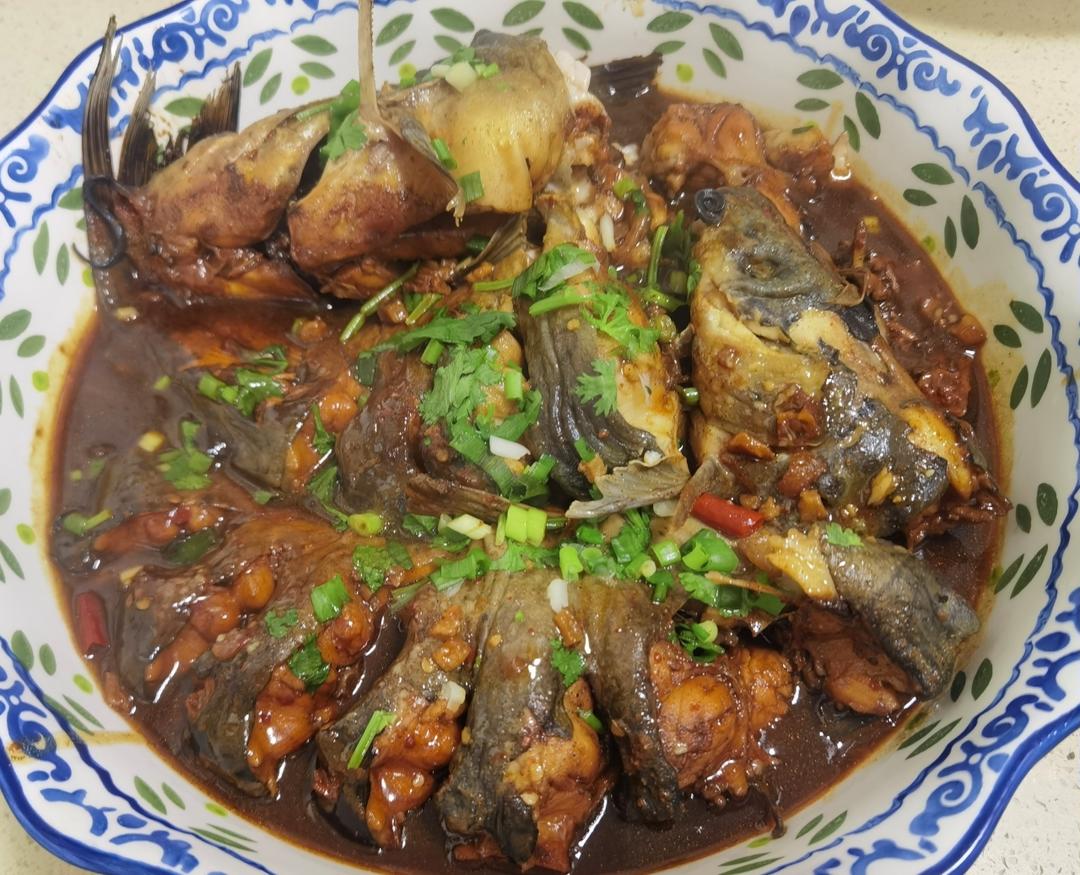 红烧鮰鱼懒人烧法（不用开油锅）味道灵的不得了