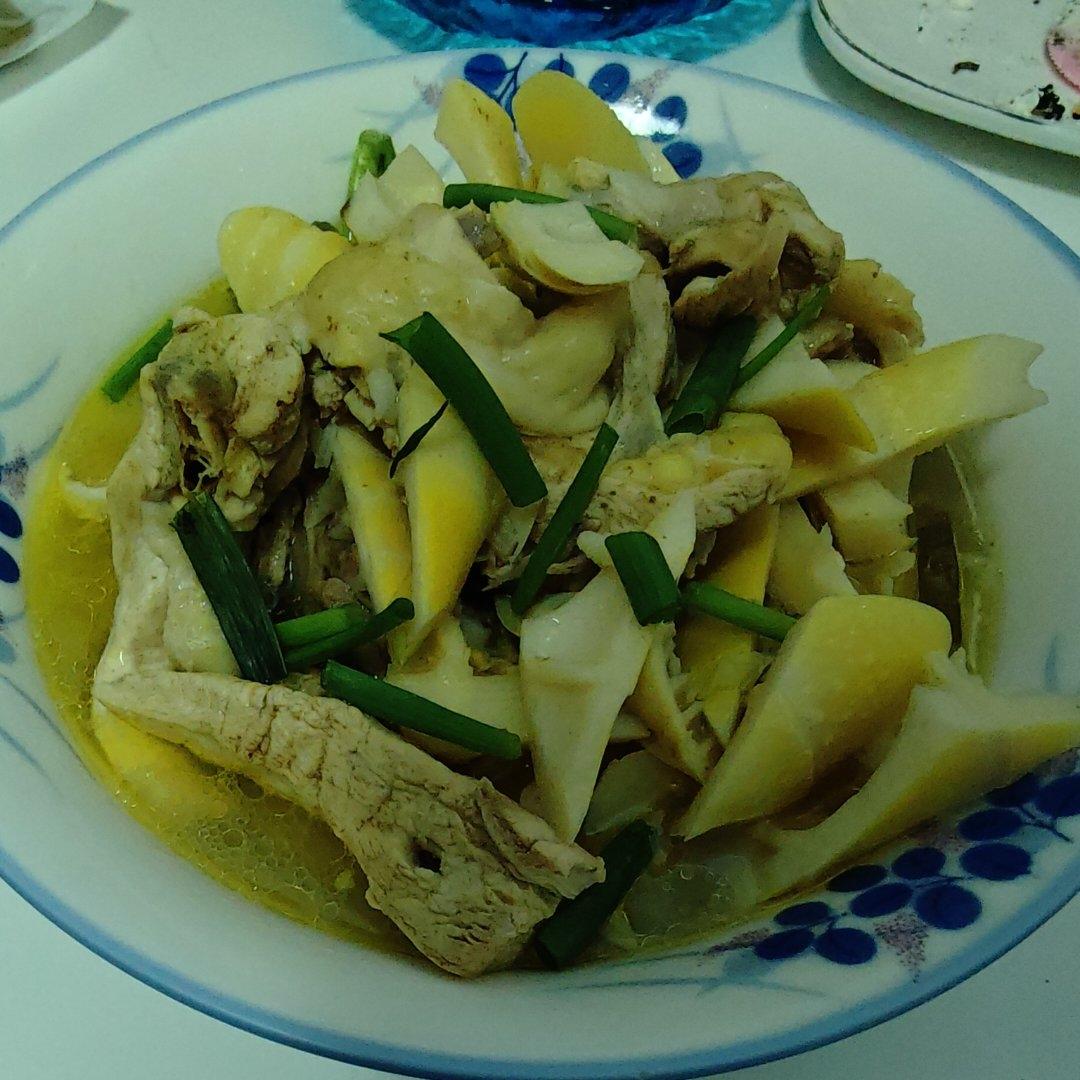 黄油春笋鸡
