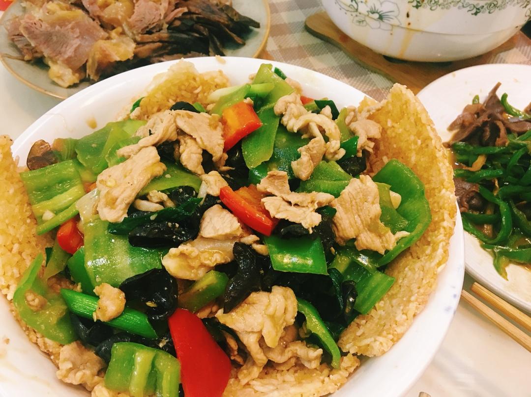 堂妈教你做锅巴肉片