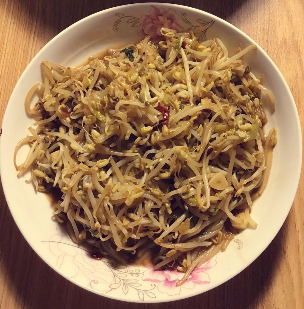 素炒豆芽菜
