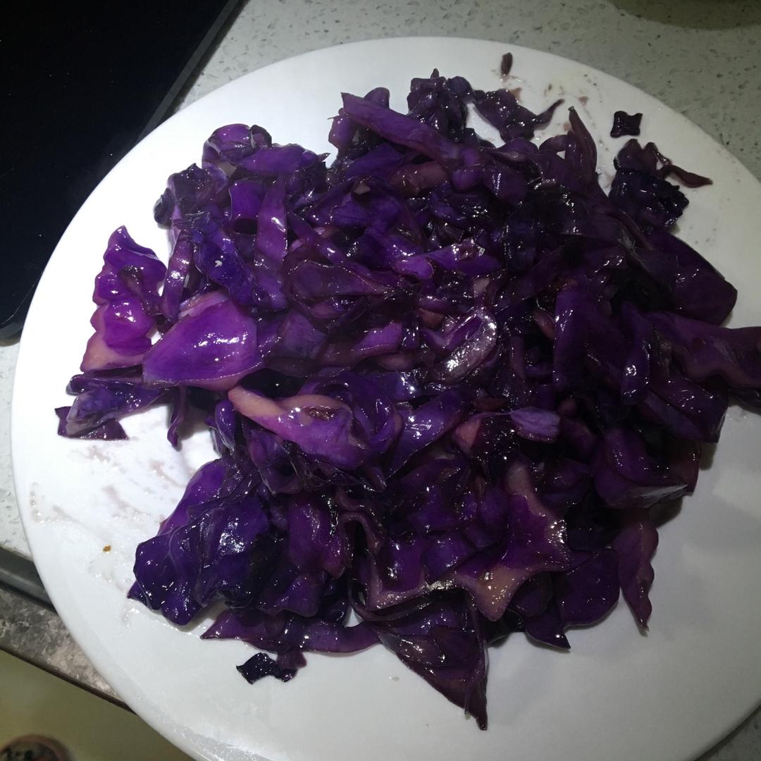 蚝油紫甘蓝