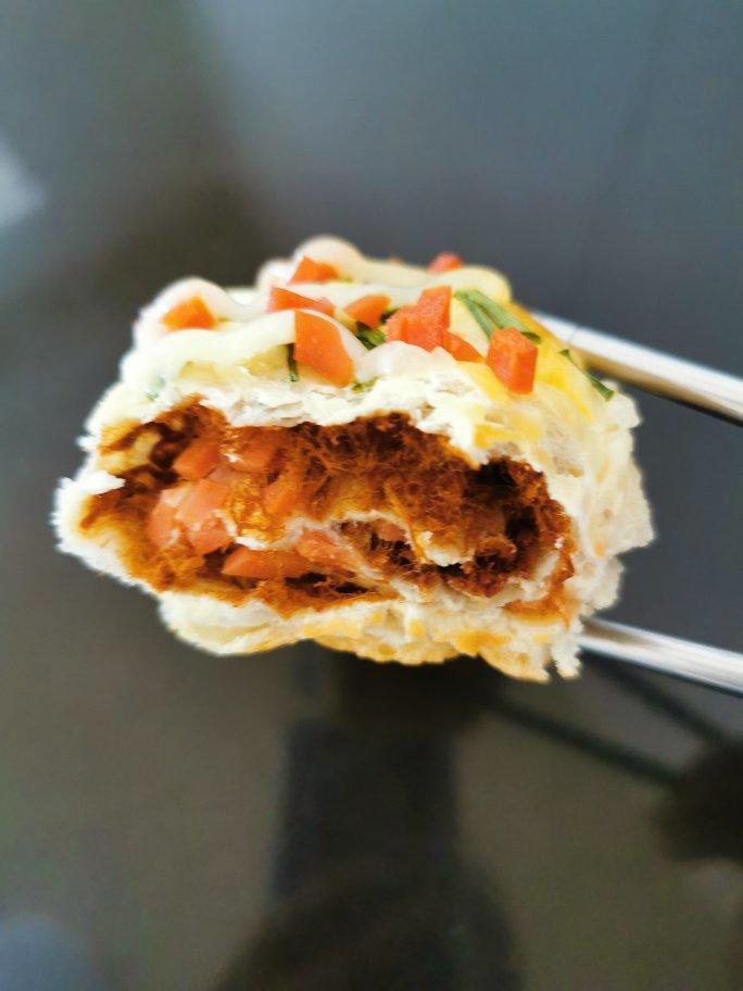 香葱火腿肉松面包