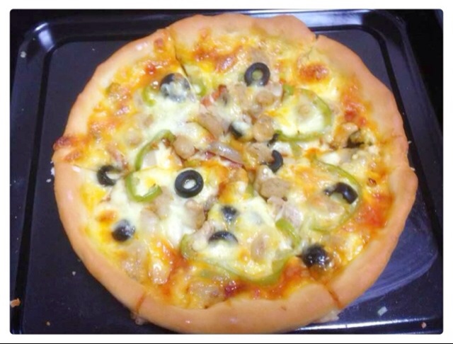 原香烧烤鸡肉比萨