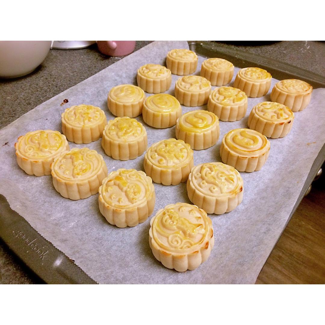 流心奶黄月饼（无吉士粉/转化糖浆版本）【曼食慢语】
