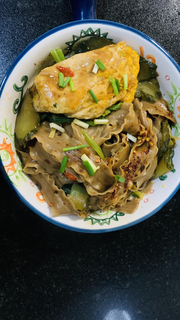 减脂荷包蛋焖荞麦面