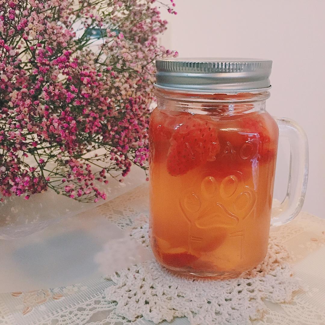 草莓山楂消脂茶