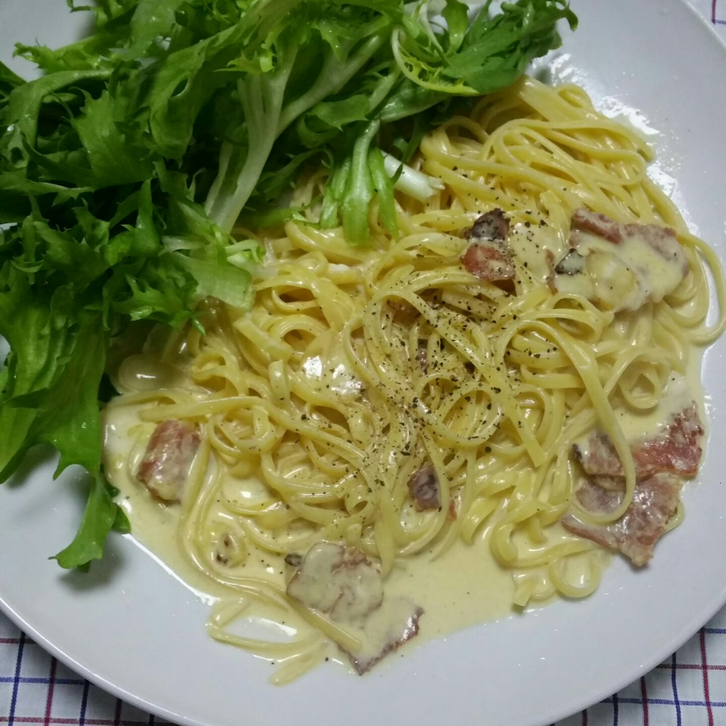 超简单的奶汁培根意面Carbonara
