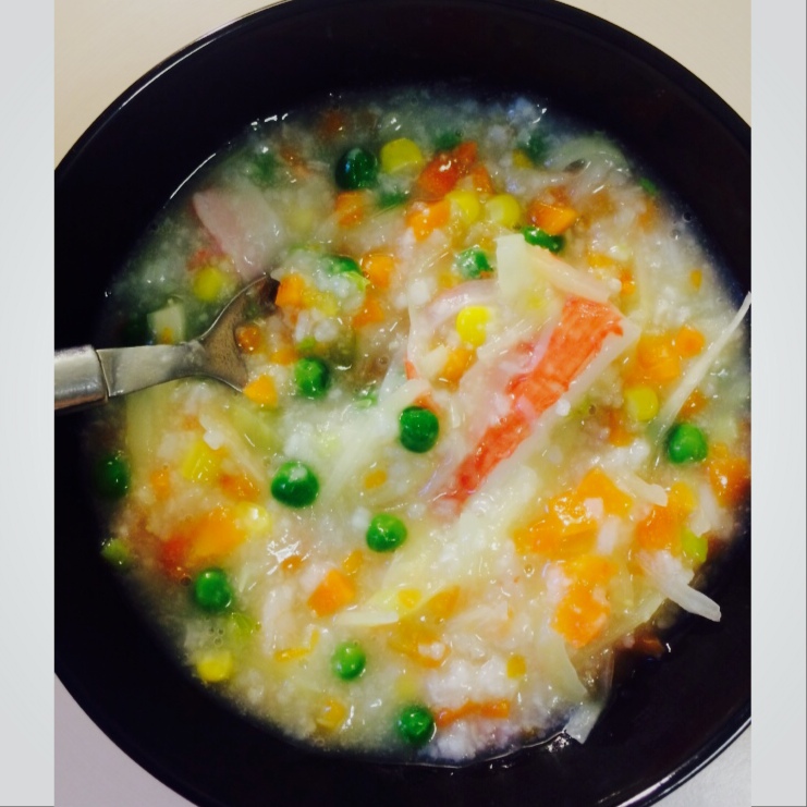 玉米胡萝卜香菇粥