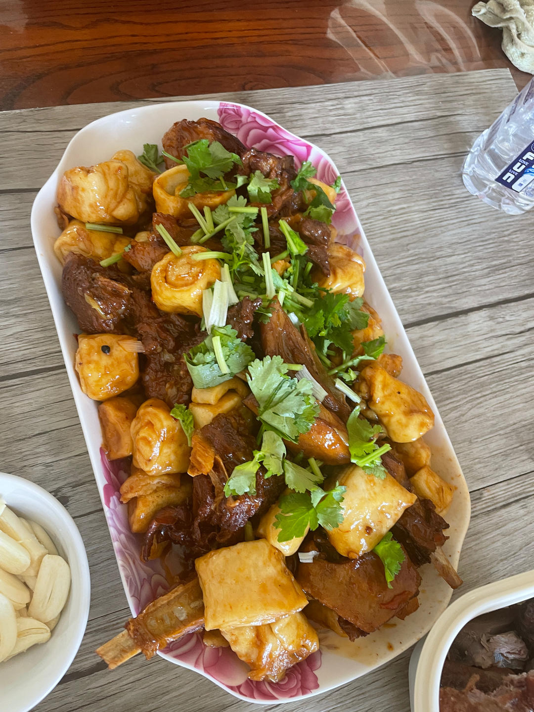 鸡肉垫卷子（超好吃焖面）