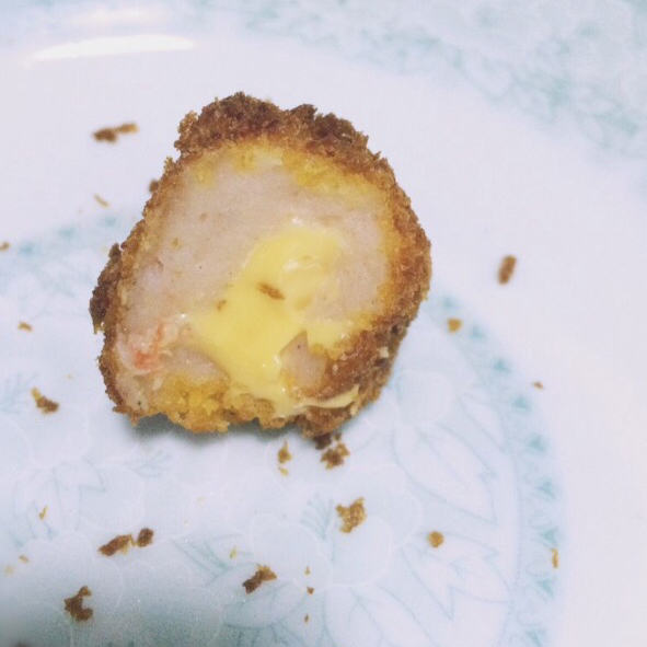 爆浆芝士虾球（芝士片版）