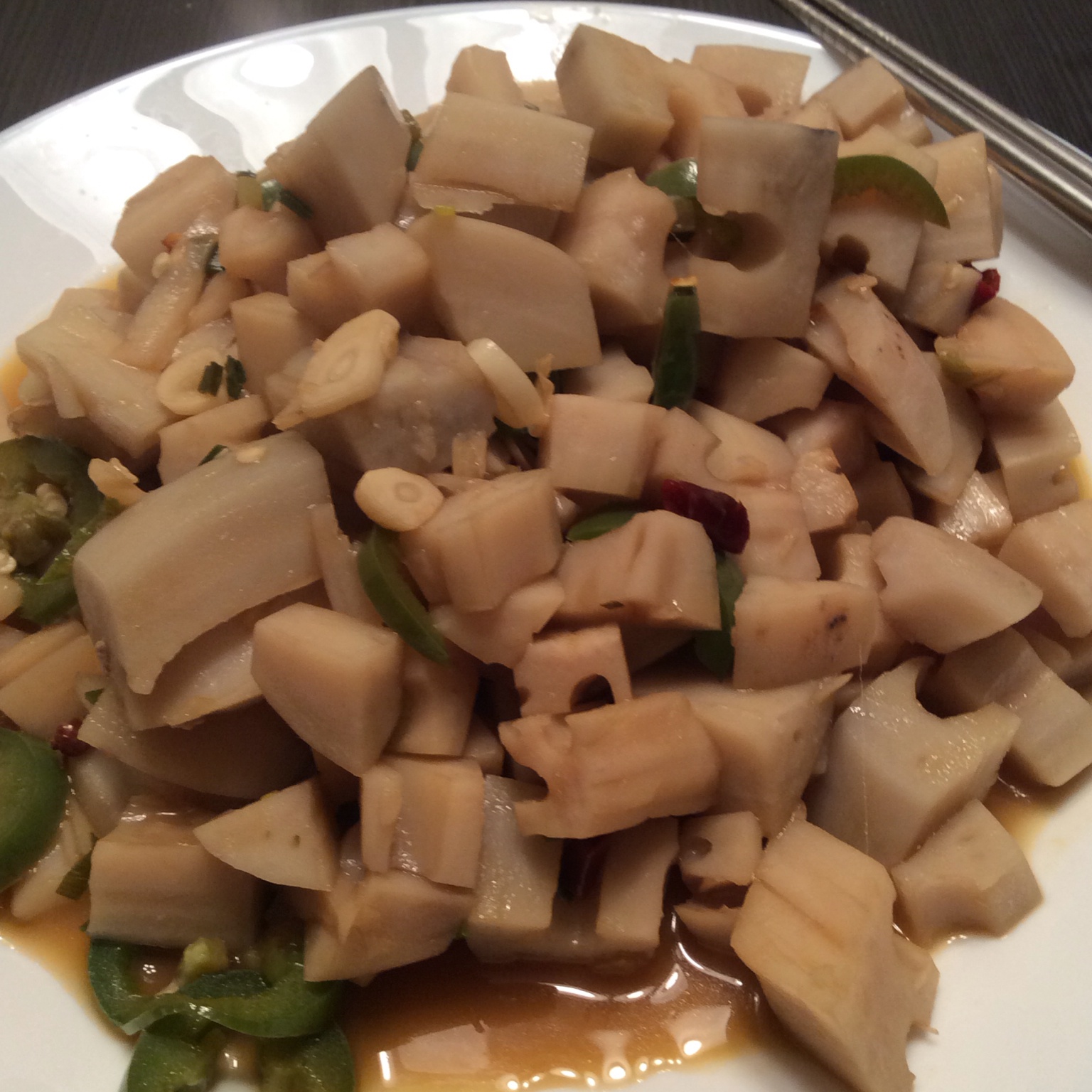 炝炒藕片