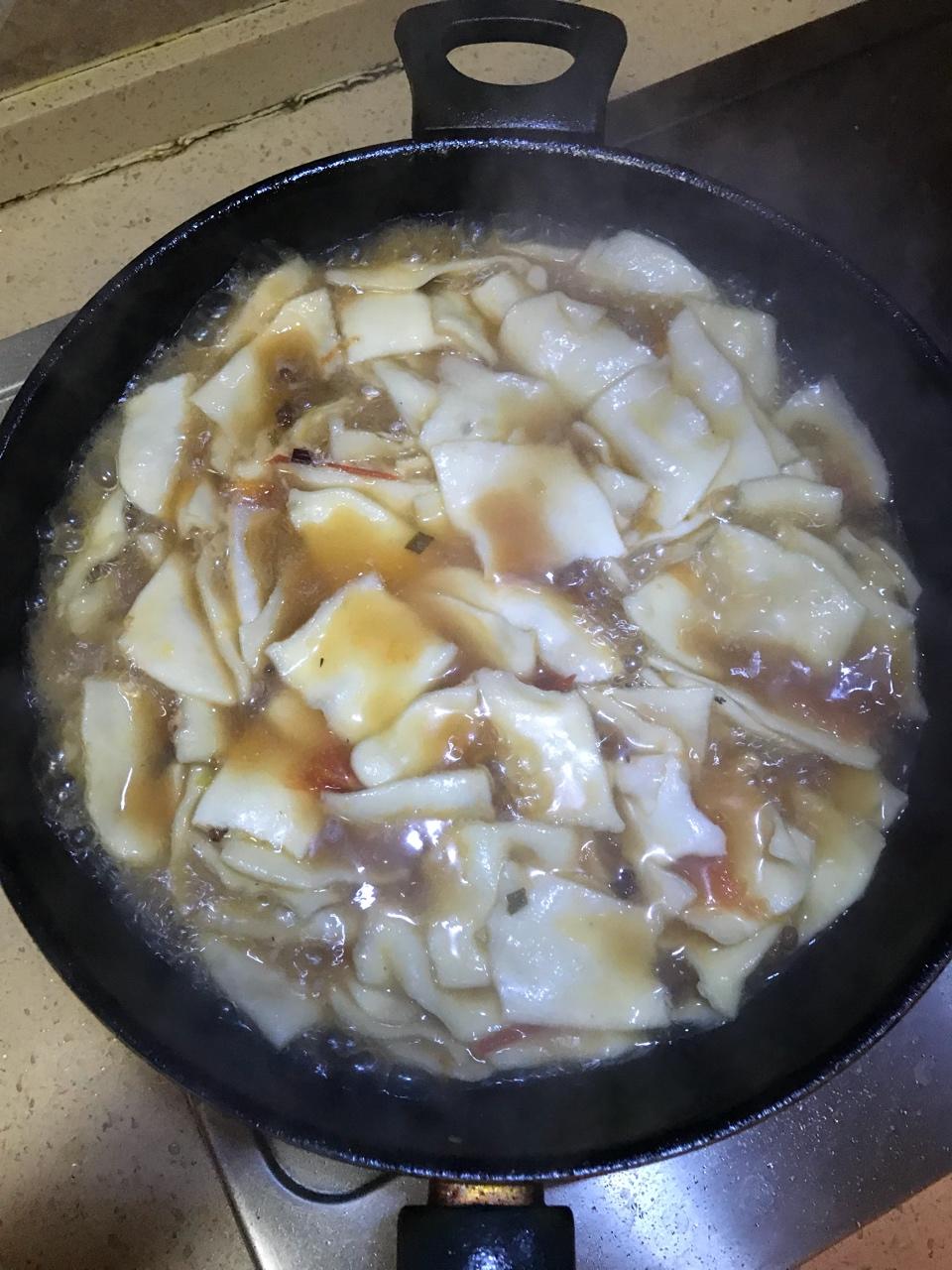 西红柿鸡蛋面片 （内附揪面片教程）