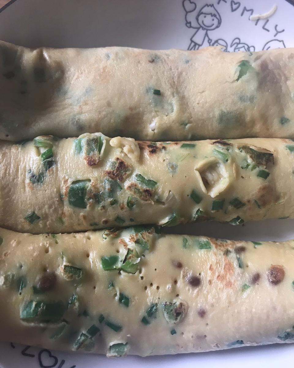 快速早餐鸡蛋葱花饼