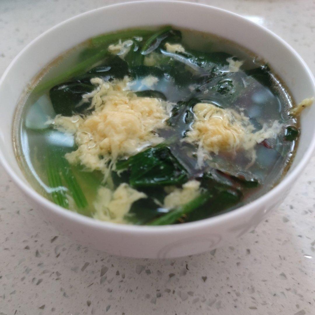 菠菜鸡蛋汤