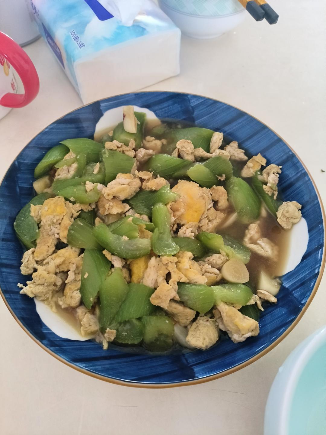 简单快手，五分钟搞定的丝瓜炒蛋