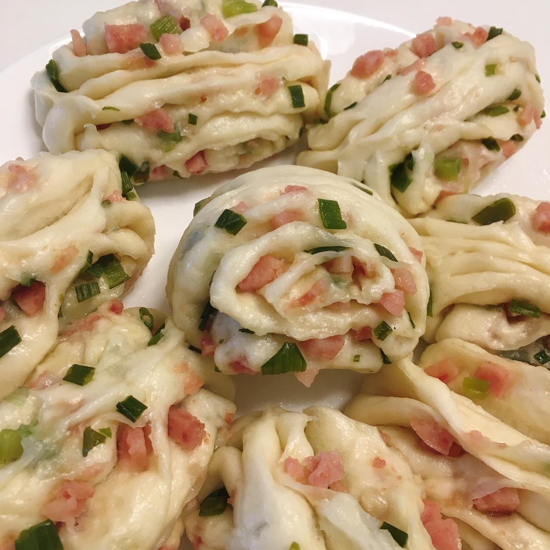 小白也能做出的灵魂火腿葱花卷