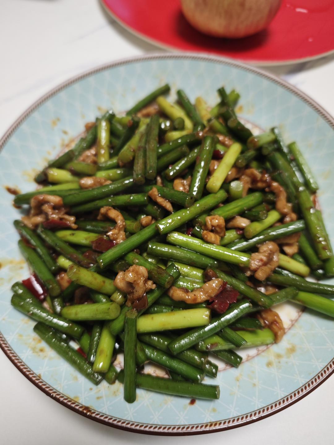 蒜薹炒肉丝