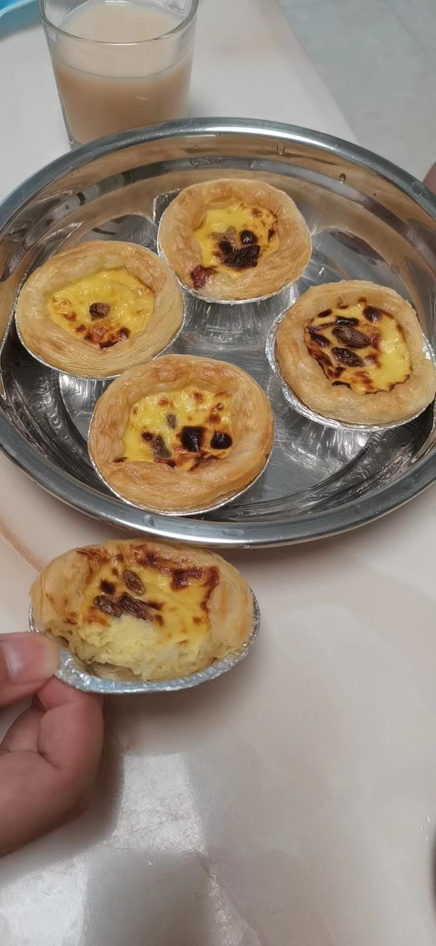 用空气炸锅在家做蛋挞