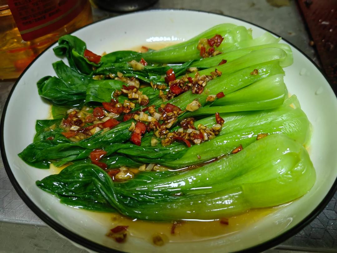 白灼油菜—年夜饭最受欢迎的素菜