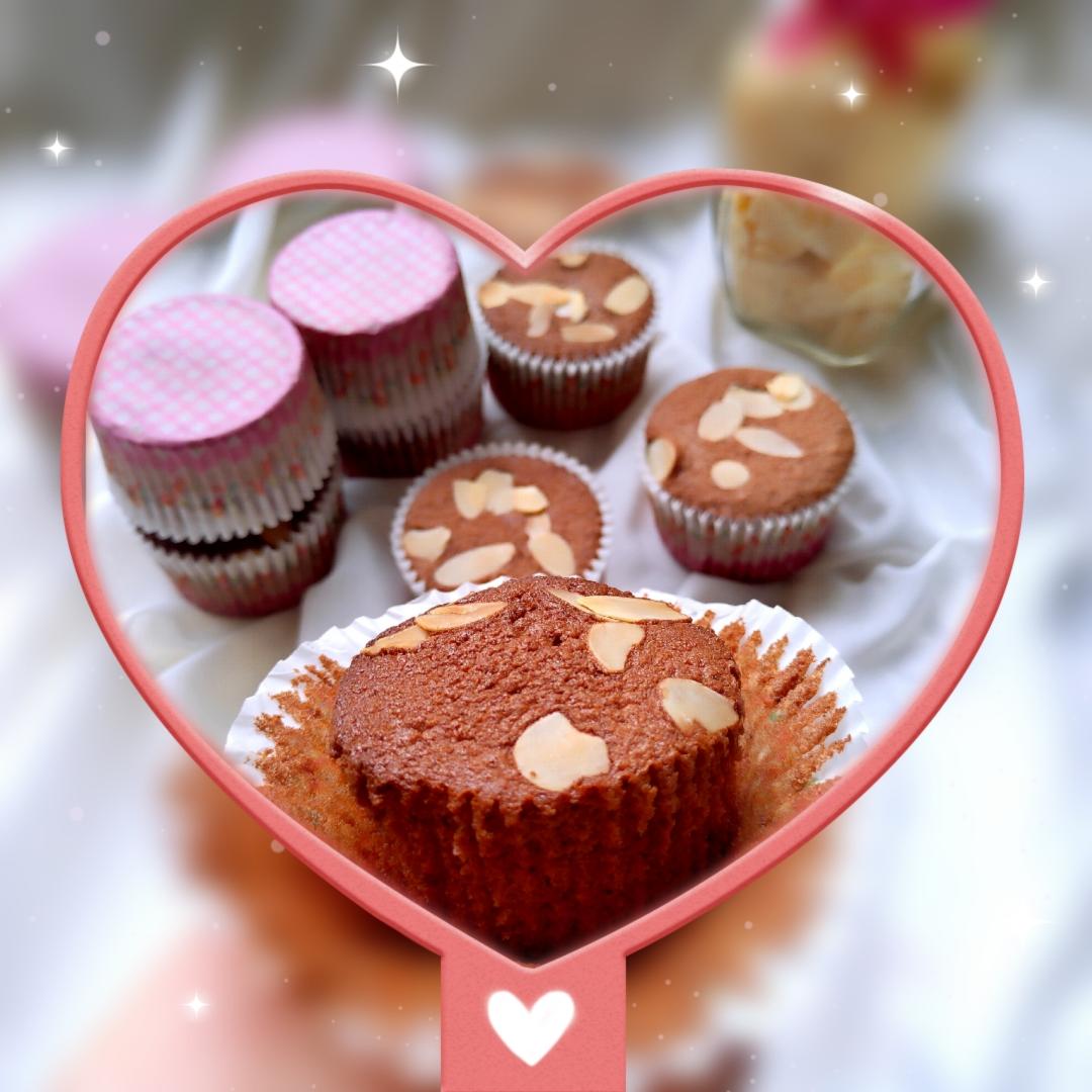 可可杏仁纸杯蛋糕(椰子油版)的做法