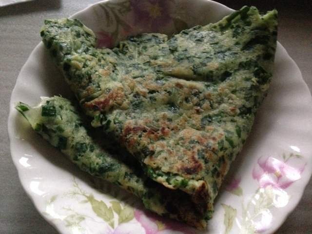 韭菜鸡蛋饼