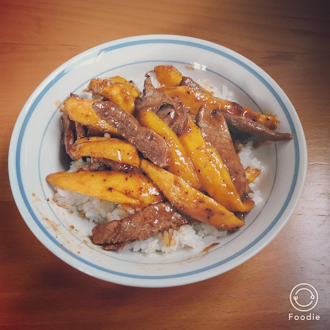 芒果炒牛柳