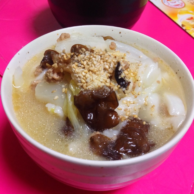 白菜肉丝年糕