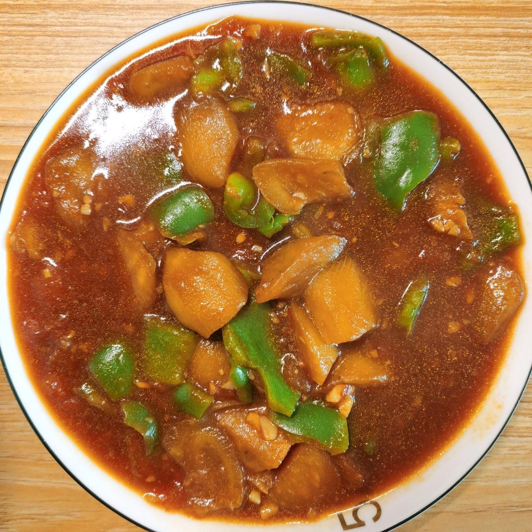 5分钟快手下饭菜#番茄炒茄子🍅番茄家族
