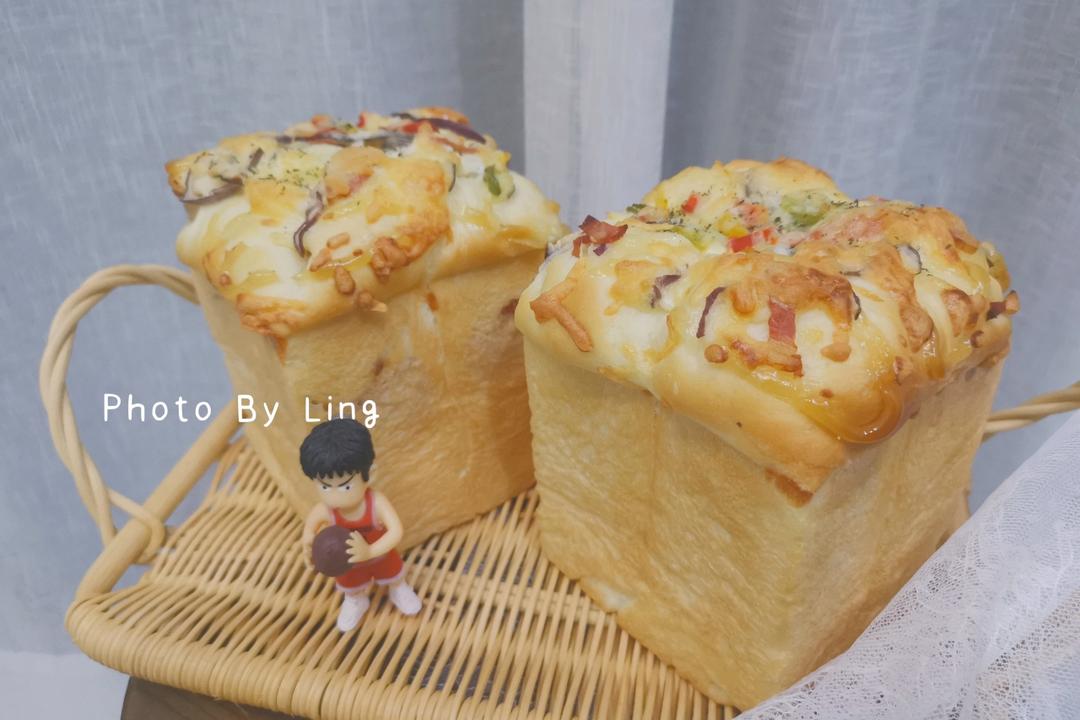 🥓洋葱培根芝士｜咸口小吐司｜大口吃肉｜超多芝士｜超满足